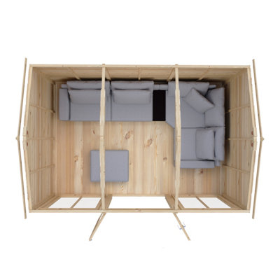 Mayfield 12 x 8 Summerhouse - Wood - L257.2 x W371.4 x H240.8 cm - 6