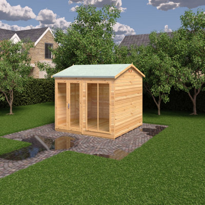 Mayfield 16 x 6 Summerhouse - Wood - L199 x W490.4 x H241.5 cm