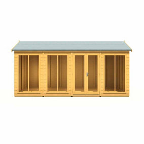 Mayfield 16 x 6 Summerhouse - Wood - L199 x W490.4 x H241.5 cm