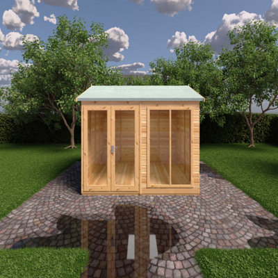Mayfield 16 x 6 Summerhouse - Wood - L199 x W490.4 x H241.5 cm