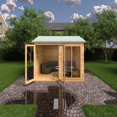 Mayfield 16 x 6 Summerhouse - Wood - L199 x W490.4 x H241.5 cm - 4