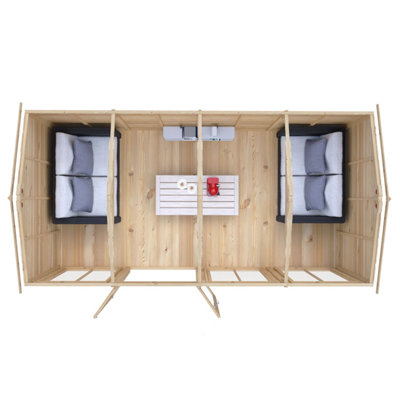 Mayfield 16 x 8 Summerhouse - Wood - L257.2 x W490.4 x H240.8 cm - 5