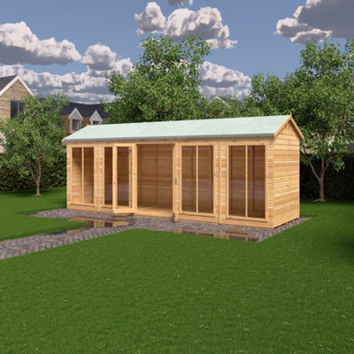 Mayfield 20 x 6 Summerhouse - Wood - L199 x W609.4 x H241.5 cm - 3