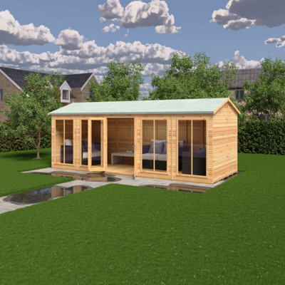 Mayfield 20 x 8 Summerhouse - Wood - L257.2 x W609.4 x H240.8 cm - 4