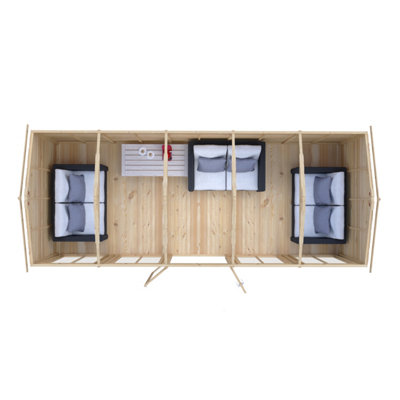 Mayfield 20 x 8 Summerhouse - Wood - L257.2 x W609.4 x H240.8 cm - 6