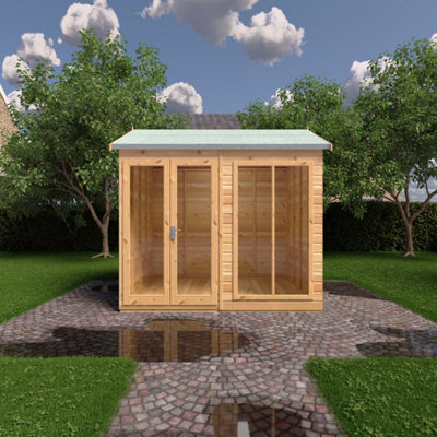 Mayfield 8 x 6 Summerhouse - Wood - L199 x W252.4 x H241.5 cm