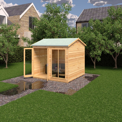Mayfield 8 x 8 Summerhouse - Wood - L257.2 x W252.4 x H240.8 cm - 4