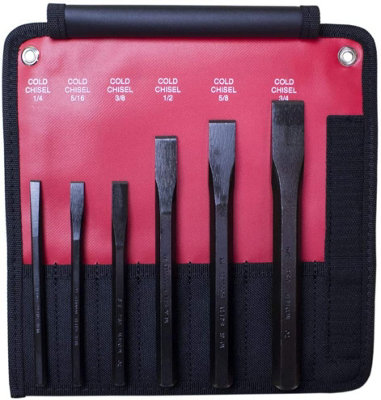 Mayhew Chisel Set 6Pc Specially Angled For Strength