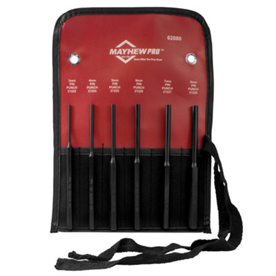 Mayhew Ma4101K Punch Pin Set 6Pc Metric Remove Loosened Pins And Keys