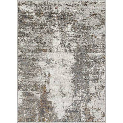 MAYLENE Abstract Modern Marble Charcoal Area Rug 160 x 213 cm