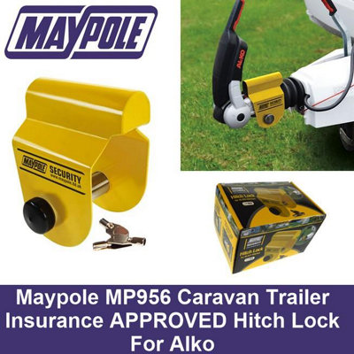 Maypole MP956 Caravan Trailer Insurance APPROVED Hitch Lock For Alko AL-KO Quality