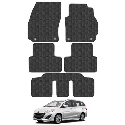 Mazda 5 2011-2018 Car Floor Mats Rubber Tailored Fit Set Heavy-Duty 4pcs Set