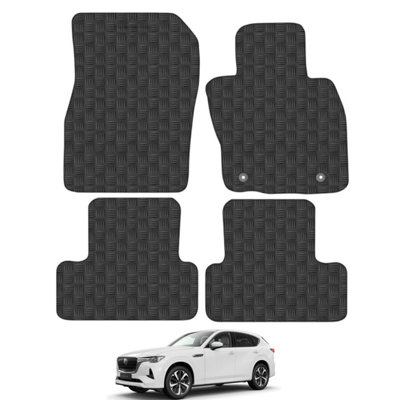 Mazda CX-60 2022-Onwards Car Floor Mats Rubber Tailored Fit Set Heavy-Duty