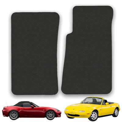 Mazda MX-5 1989-1997 Car Floor Mats Carpet Tailored Fit Anti-Slip 2pcs Set Black