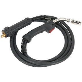 MB25 MIG Torch with Euro Connector - 4m Heat Proof Cable - Contoured Grip