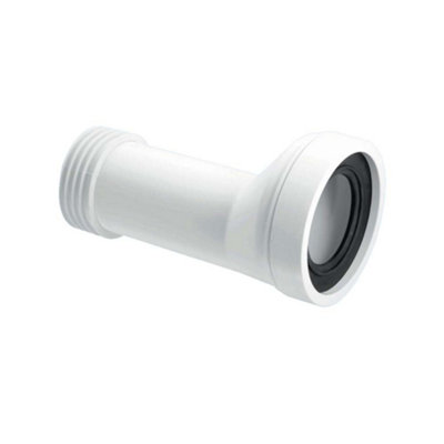 McAlpine 20mm Offset Adjustable Length Rigid WC Toilet Connector 90mm ...