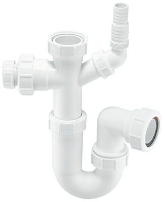 McAlpine ASC10-CO 75mm Water Seal 1.5" Multifit Outlet Tubular Swivel Sink Trap with 19/23mm pipe connection