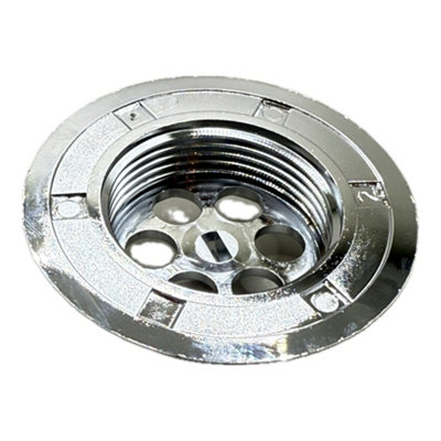McAlpine BATHGRID-CP Bath Overflow Grid Chrome Plated (70mm Width)