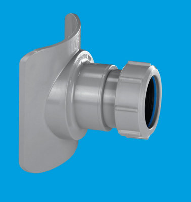 McAlpine  Push-Fit 1-Boss Single Socket WC Connector Boss Pipe White 110mm