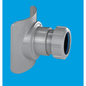 McAlpine BOSSCONN82-GR Grey Mechanical Soil Pipe Boss Connector for 57mm hole saw size