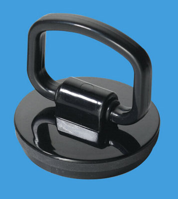McAlpine BP2H 1.75" Black Plastic Plug with Handle and Rubber Seal