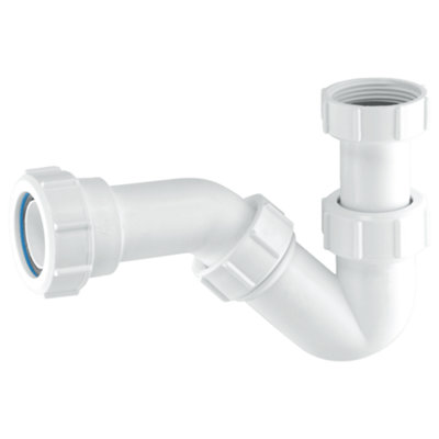 McAlpine BT1 19mm Water Seal Adjustable Inlet Tubular Swivel 'P' Trap ...