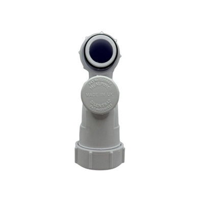 McAlpine BT3V Tubular Swivel Low Inlet 'P' Trap with Anti-Syphon Valve ...