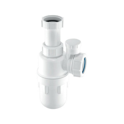 McAlpine C10AV 75mm Water Seal Anti-Syphon (Silentrap) Adjustable Inlet Bottle Trap with Multifit Outlet 1"