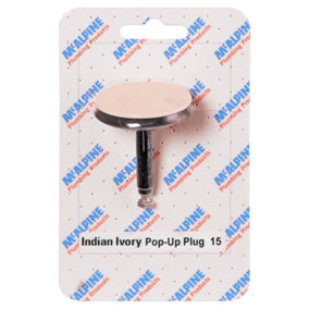 McAlpine CARD-15 Indian Ivory Pop-Up Plug - PUPLUG-II