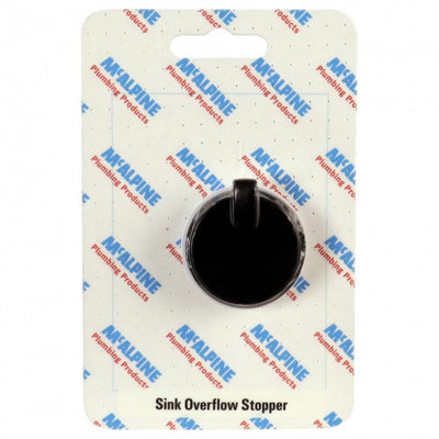 McAlpine CARD19 Sink Overflow Stopper O/FSTOPBL DIY at B&Q