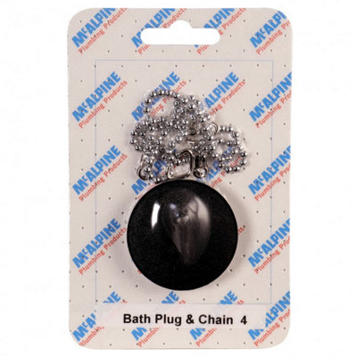 McAlpine CARD-4 Bath Plug & Chain - BP4 + CH4-18