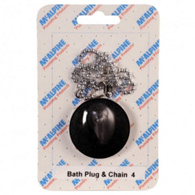 McAlpine CARD-4 Bath Plug & Chain - BP4 + CH4-18