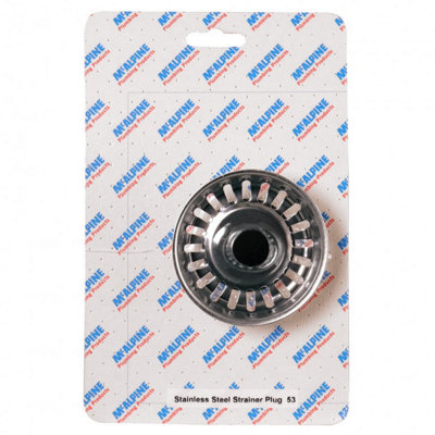 McAlpine CARD-53 Stainless Steel Strainer Plug - BSKTOP Price Comparisons | Compare The Build