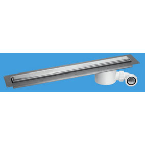 McAlpine CD1000-O-P Polished Stainless Steel Slimline Channel Drain - 948mm
