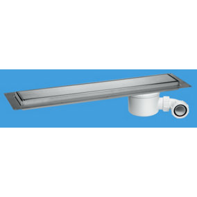McAlpine CD1200-B Brushed Stainless Steel Standard Channel Drain - 1148mm