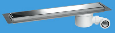 McAlpine CD1200-P Polished Stainless Steel Standard Channel Drain - 1148mm