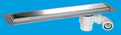 McAlpine CD800-P Polished Stainless Steel Standard Channel Drain - 748mm