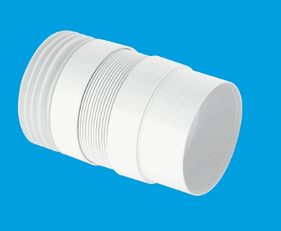 McAlpine WC-CON8 90° Adjustable Length Pan Connector 4"/110mm Extended Inlet
