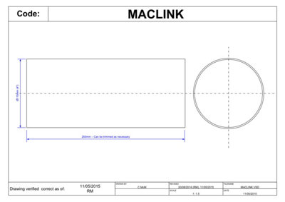 McAlpine MACLINK 4"/110mm Adjustable Length Linking MACFIT Connector