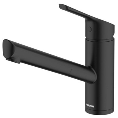 MCALPINE Nethy Top Lever Pull-Out Kitchen Mixer Tap, Matt Black, Single ...