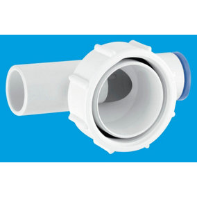 McAlpine R15 2 Way Connector: 1" loose nut x two connections for 19mm pipe, supplied with 1 Plug