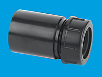 McAlpine R16-BL 1.25" x 19/23mm Reducer in ABS Black