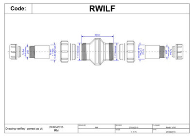 McAlpine RWILF " In-Line Screened/Filter Pipe Coupling