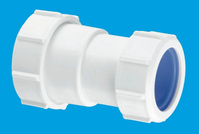 McAlpine S28L-ISO 1.25" x 32mm Multifit Straight Connector - Multifit x European Pipe Size
