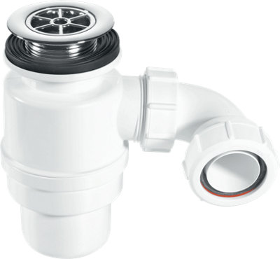 McAlpine Shower Trap 70mm x 80mm Chrome STW10R DIY at B&Q