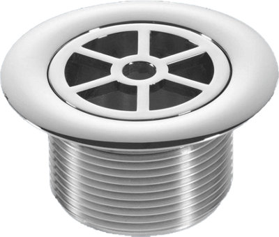 McAlpine Shower Waste Outlet and Grid Chrome Plated on Plastic 70mm