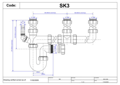 McAlpine SK3 Standard Three Bowl Kit