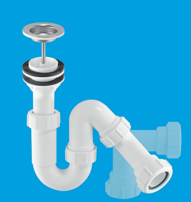 McAlpine SP10W 1" 75mm Water Seal All One Basin Trap