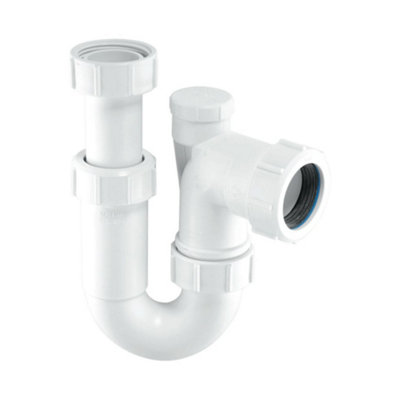 McAlpine SR10V 1" x 75mm Water Seal Running Tubular Swivel 'P' Trap