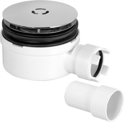 McAlpine ST90CB1053 90mm Shallow Shower Trap 53mm High DIY at B&Q